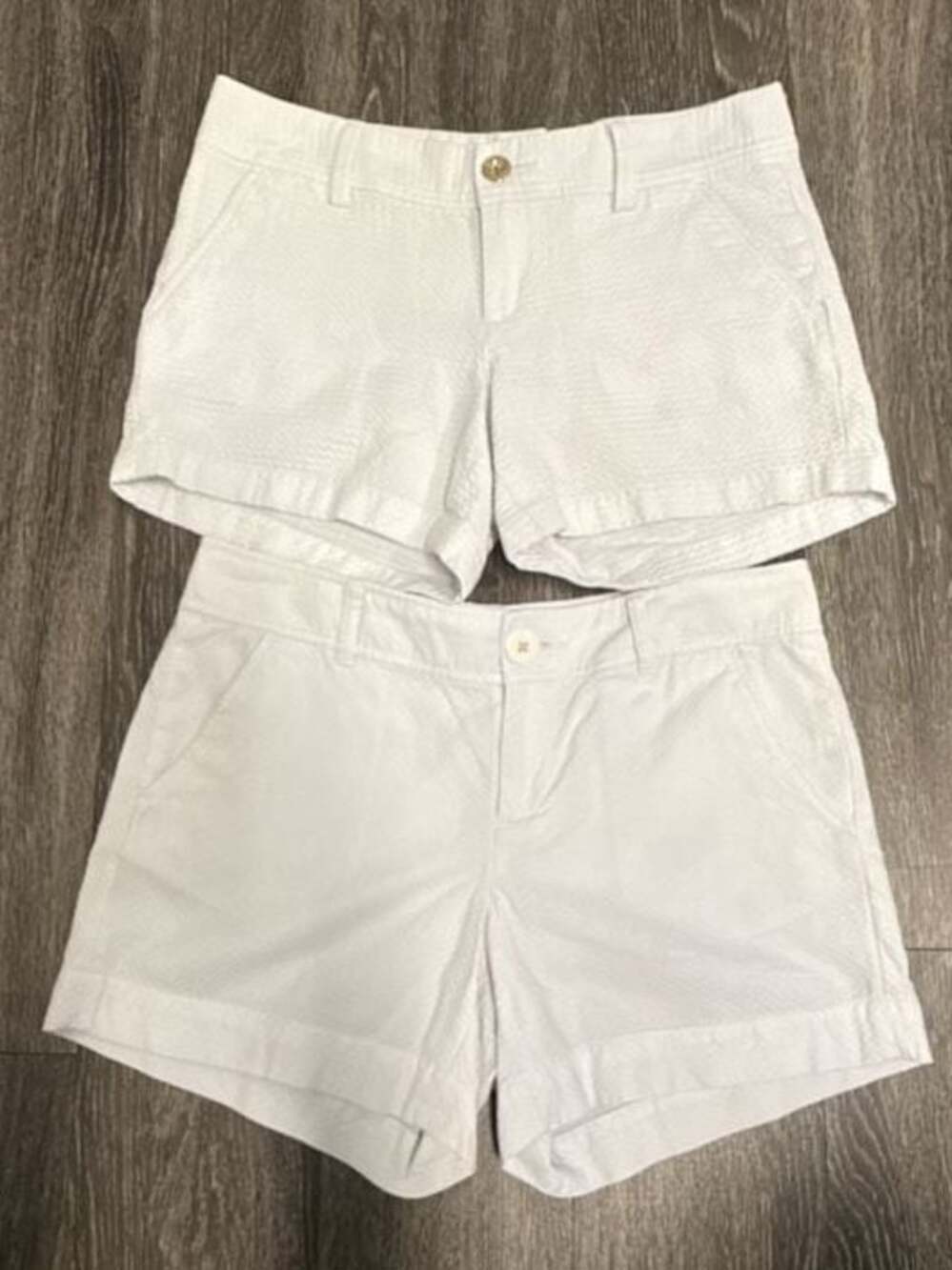 Lilly Pulitzer The Callahan Short White Seersucker Size 4 BUNDLE
